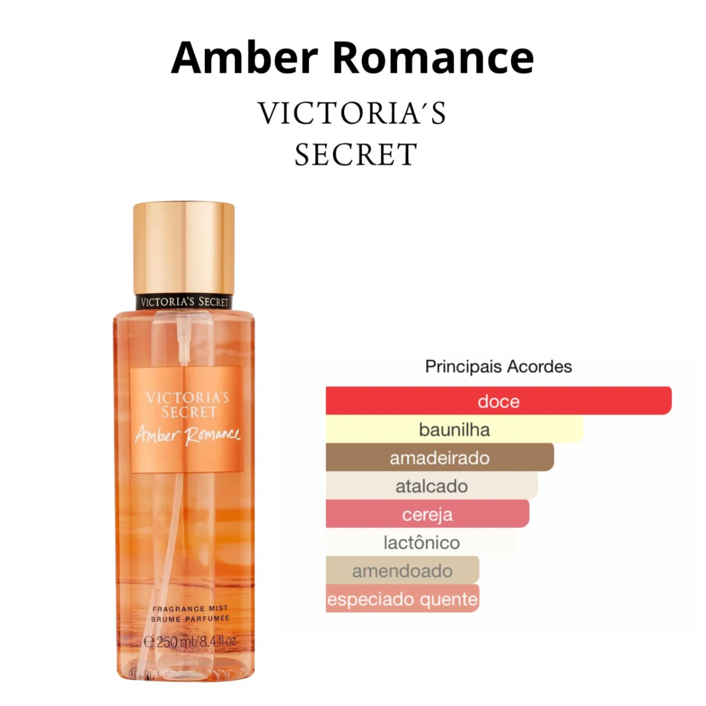 Miniatura Amber Romance Victoria's Secret 250ml