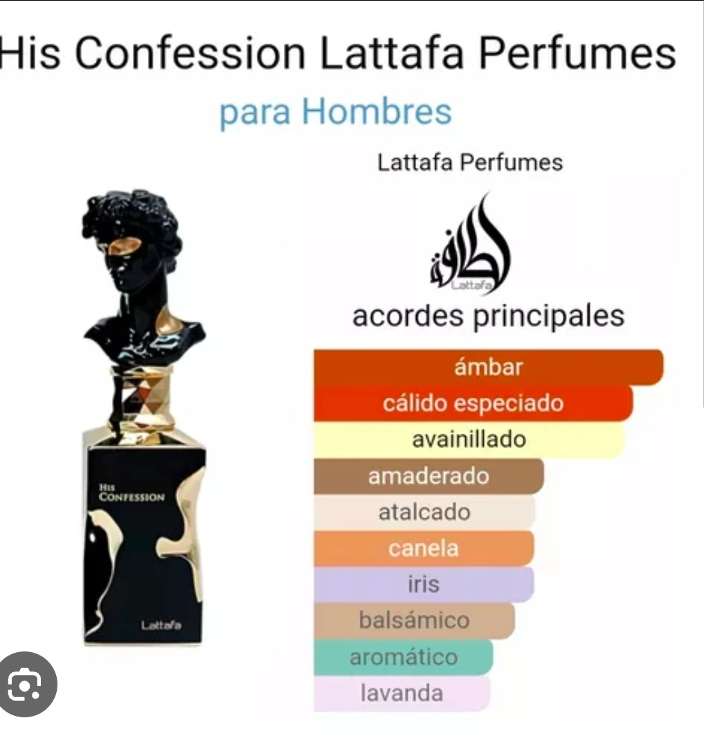 Miniatura Lattafa His Confession EDP 10ml